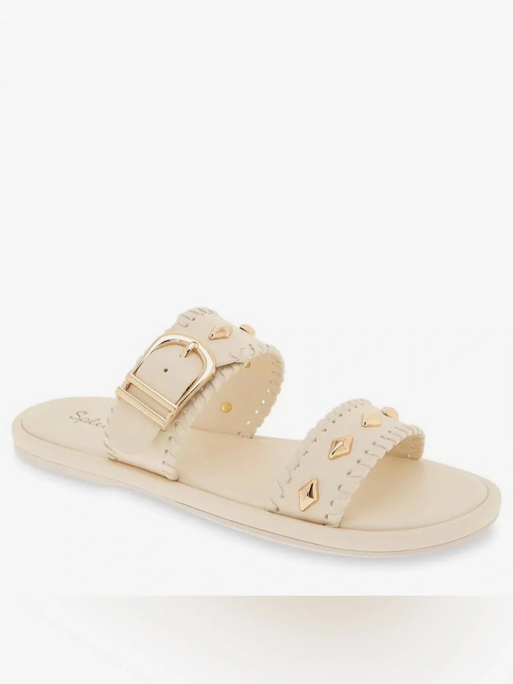 New in Box! Splendid Felix Beige Studded Slide Sandal